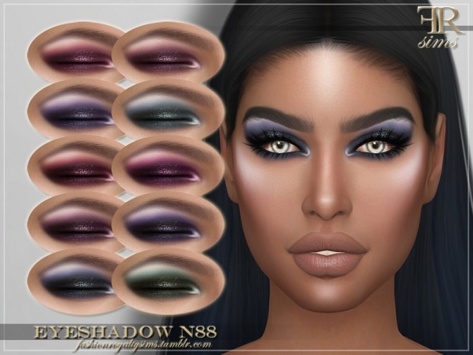 Sims 4 FRS Eyeshadow N88 by FashionRoyaltySims at TSR