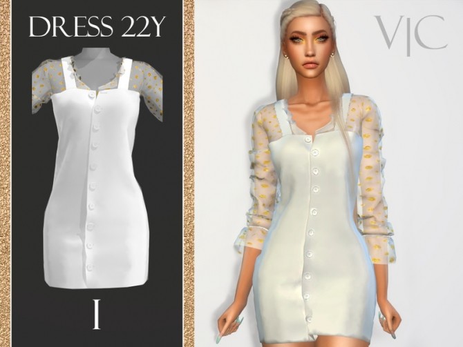 Sims 4 DRESS 22Y I by Viy Sims at TSR