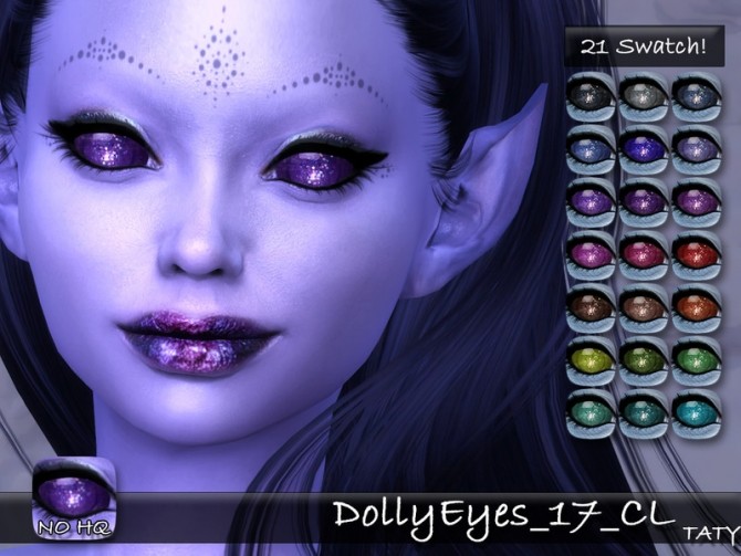 Sims 4 Dolly Eyes 17 CL by tatygagg at TSR
