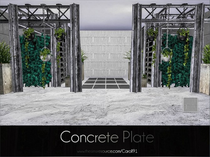 Sims 4 Concrete Plate by Caroll91 at TSR