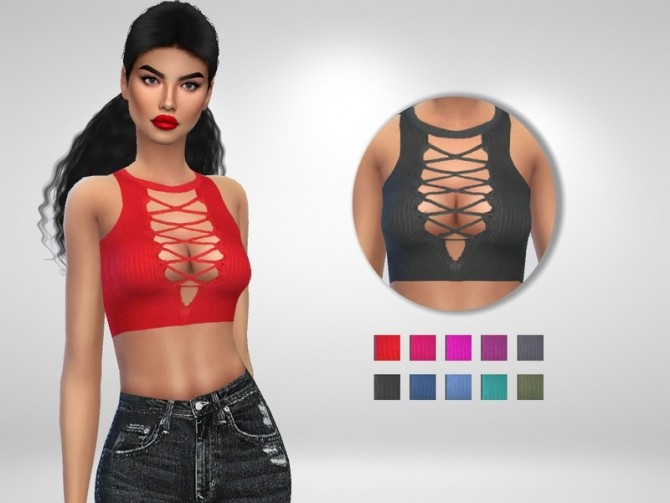 Sims 4 Kristel Top by Puresim at TSR