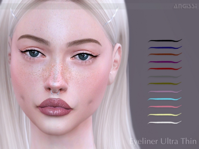 Eyeliner Ultra Thin by ANGISSI at TSR » Sims 4 Updates