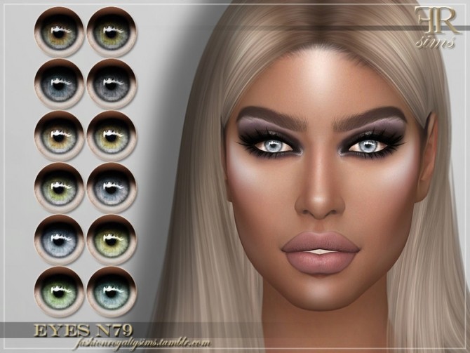 Sims 4 FRS Eyes N79 by FashionRoyaltySims at TSR