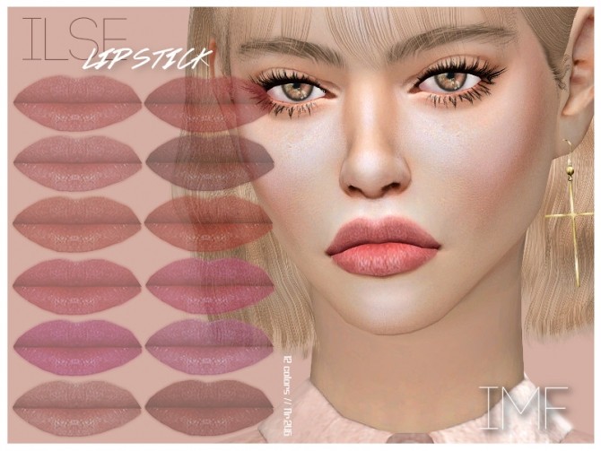 Sims 4 IMF Ilse Lipstick N.246 by IzzieMcFire at TSR