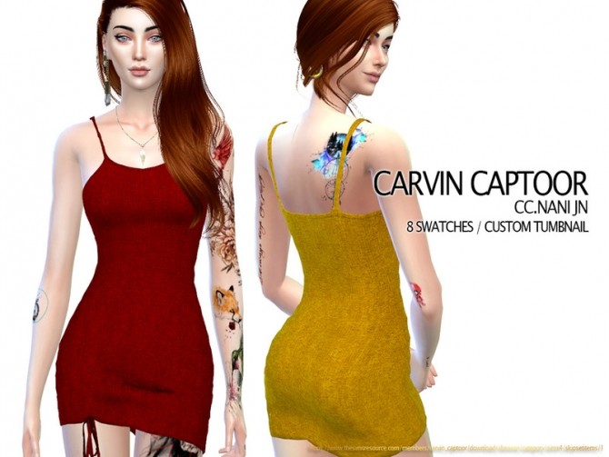 Sims 4 Nani JN dress by carvin captoor at TSR