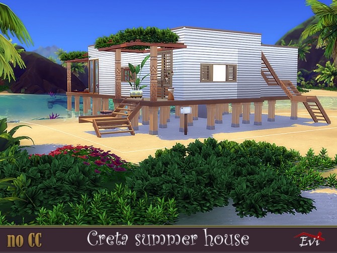 Sims 4 Creta summer house by evi at TSR