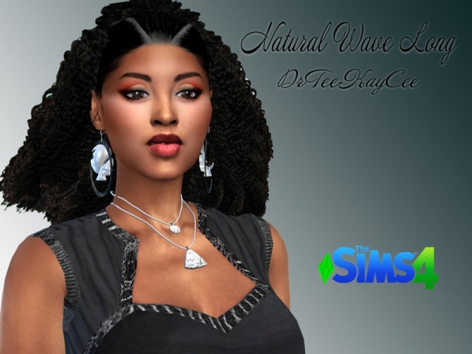 Sims 4 Natural Wavy Long Hair by drteekaycee at TSR