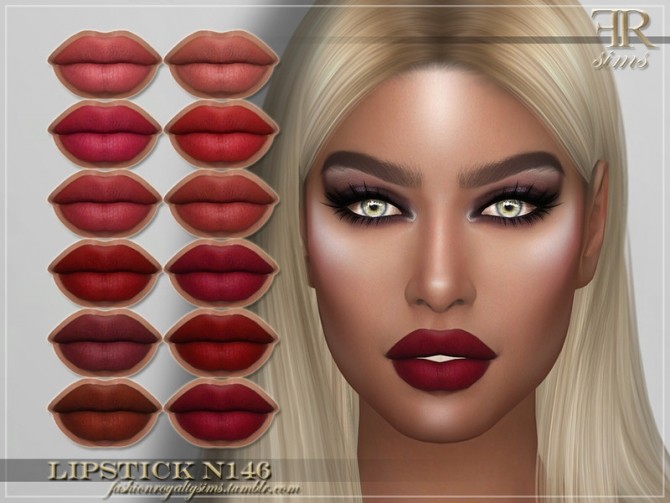 Sims 4 FRS Lipstick N146 by FashionRoyaltySims at TSR