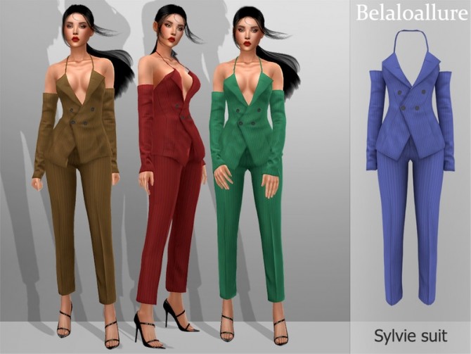 Sims 4 Sylvie suit by belal1997 at TSR
