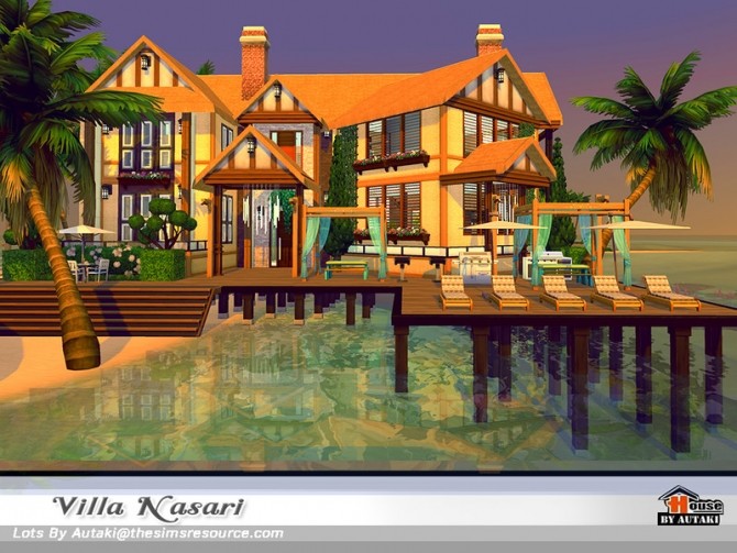 Sims 4 Villa Nasari NoCC by autaki at TSR