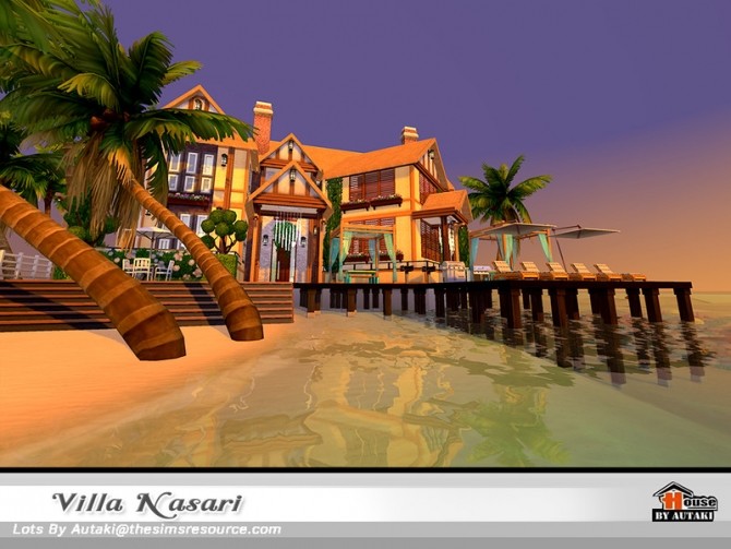 Sims 4 Villa Nasari NoCC by autaki at TSR