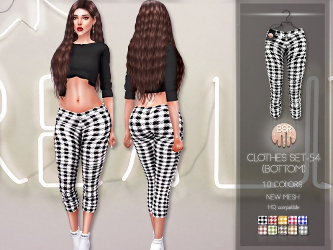 Sims 4 Clothes SET 54 BOTTOM BD212 by busra tr at TSR