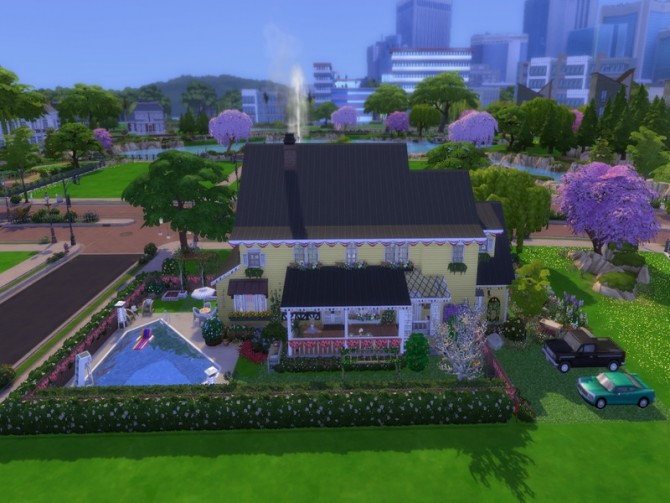 Sims 4 Daffodil house by NewBee123 at TSR