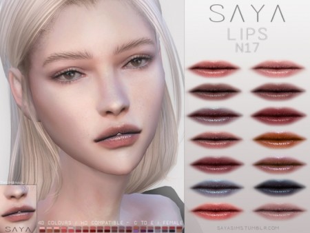 Lips N17 by SayaSims at TSR