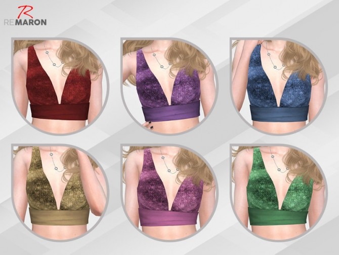 Sims 4 Cropped Fashion for Women 01 by remaron at TSR