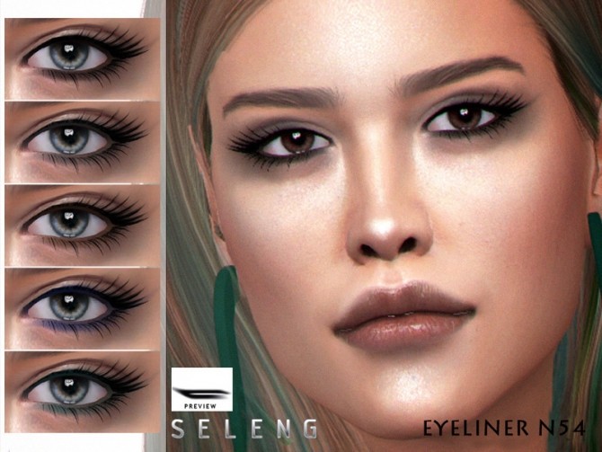 Sims 4 Eyeliner N54 by Seleng at TSR
