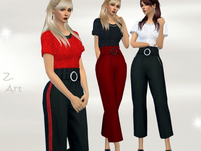 Sims 4 TrendZ 20 03 elegant and casual outfit by Zuckerschnute20 at TSR