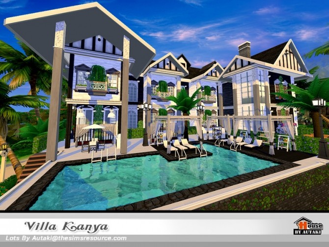 Sims 4 Villa Kanya NoCC by autaki at TSR