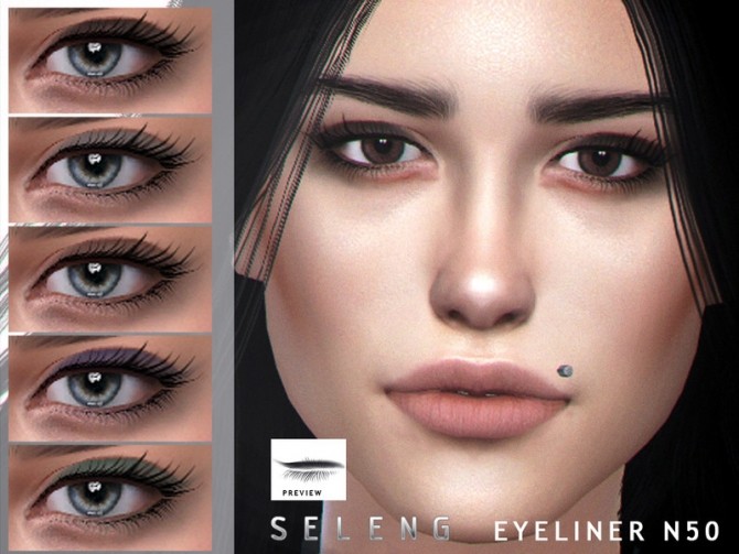 Sims 4 Eyeliner N50 by Seleng at TSR