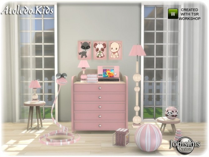 Sims 4 Atoledo kids bedroom part 2 by jomsims at TSR