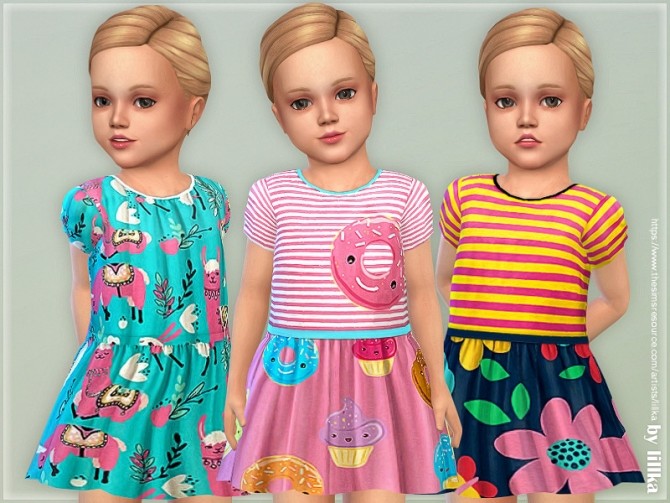 Sims 4 Toddler Dresses Collection P127 by lillka at TSR