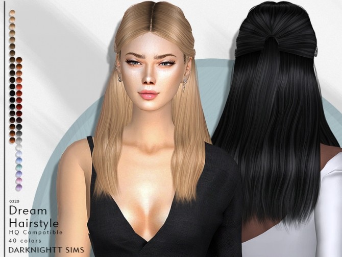Dream Hairstyle By Darknightt At Tsr Sims 4 Updates
