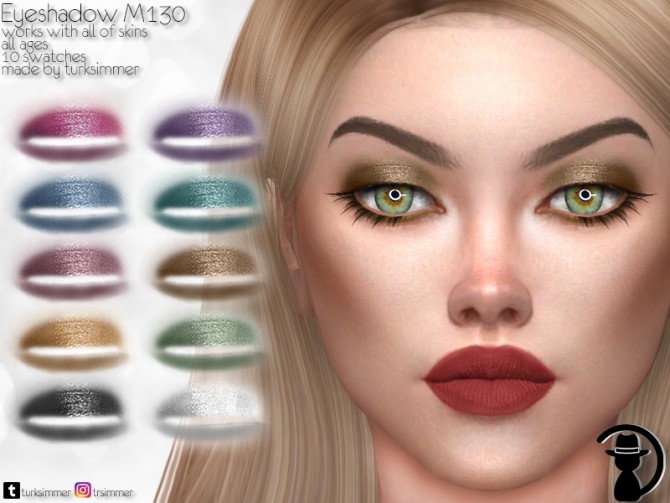 Sims 4 Eyeshadow M130 by turksimmer at TSR