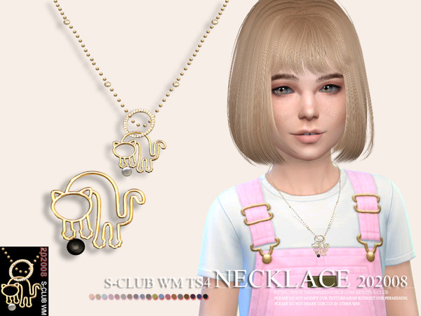 Sims 4 Necklace 202008 by S Club WM at TSR