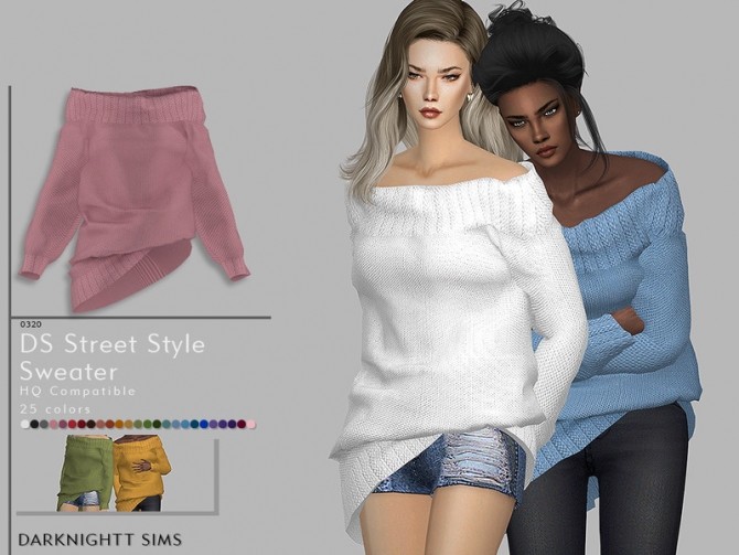 Sims 4 DS Street Style Sweater by DarkNighTt at TSR