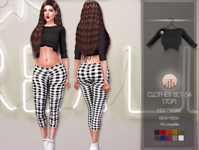 Sims 4 Clothes SET 54 (TOP) BD211 by busra tr at TSR