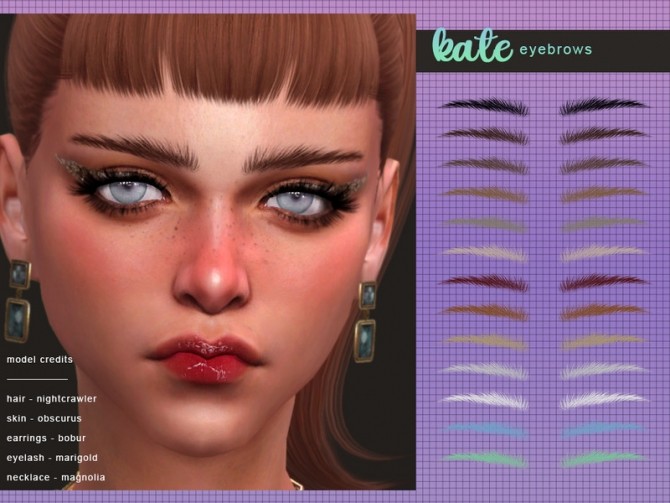 Sims 4 Kate Eyebrows by Screaming Mustard at TSR