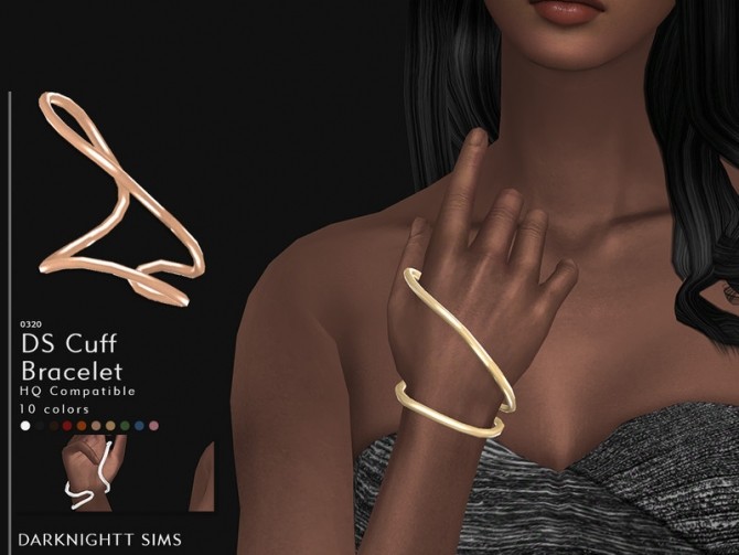 Sims 4 DS Cuff Bracelet by DarkNighTt at TSR