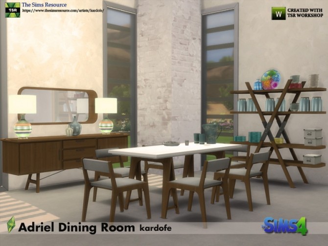 Sims 4 Adriel Dining Room by kardofe at TSR