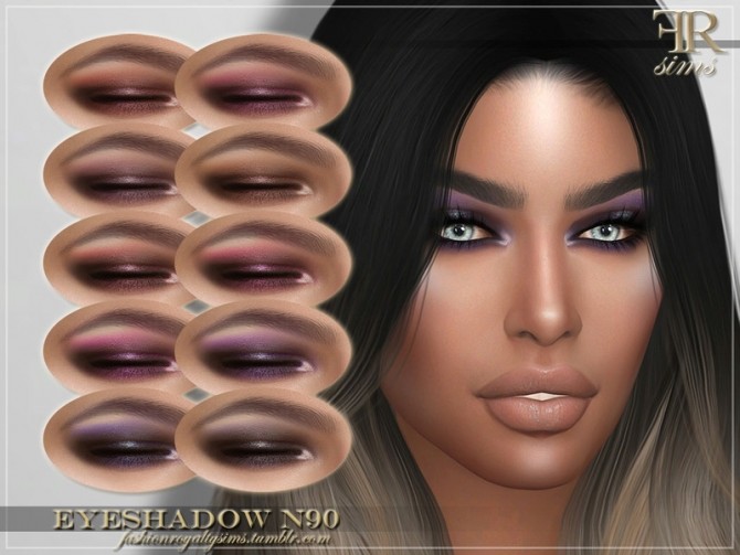 Sims 4 FRS Eyeshadow N90 by FashionRoyaltySims at TSR
