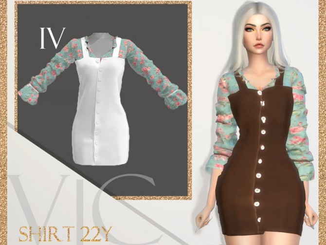 Sims 4 DRESS 22Y IV by Viy Sims at TSR
