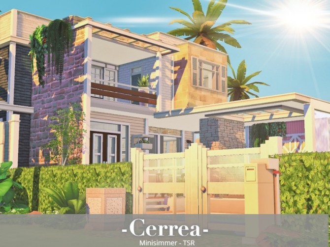 Sims 4 Cerrea modern home by Mini Simmer at TSR