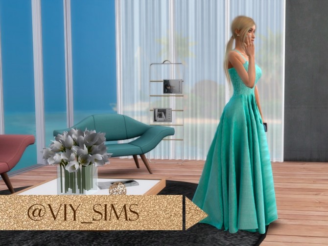 Sims 4 DRESS 22Y V by Viy Sims at TSR