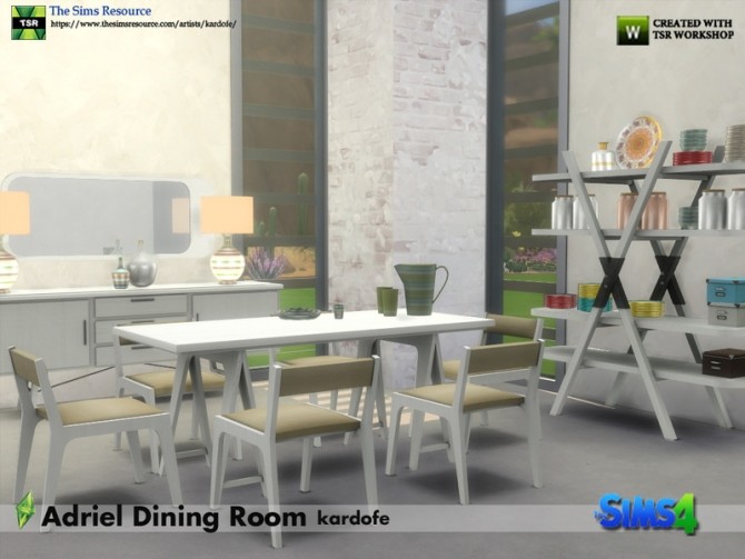 Sims 4 Adriel Dining Room by kardofe at TSR