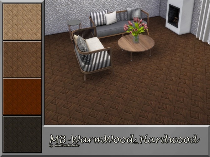 Sims 4 MB Warm Wood Hardwood by matomibotaki at TSR