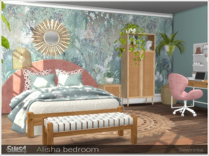 Sims 4 Alisha bedroom by Severinka at TSR