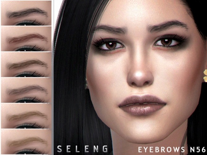 Sims 4 Eyebrows N56 by Seleng at TSR