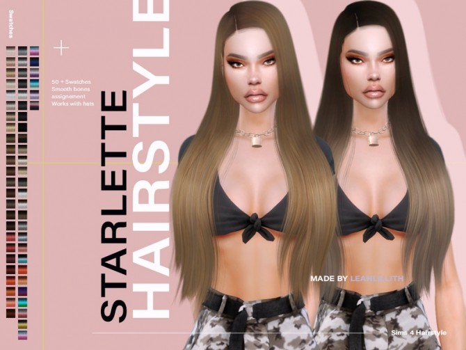 Sims 4 Starlette Hairstyle by Leah Lillith at TSR