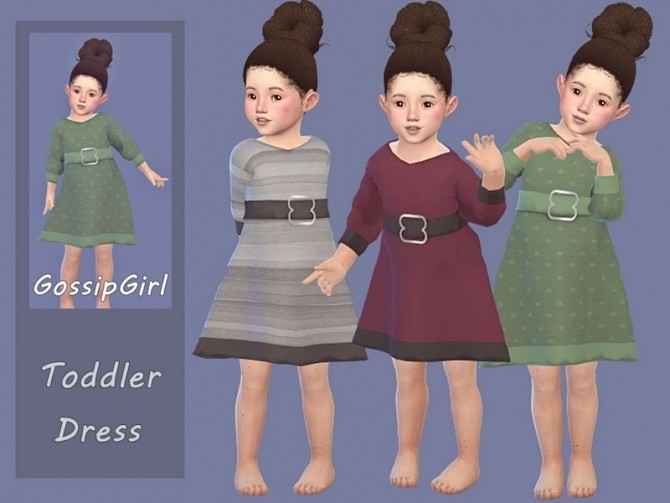 Sims 4 Toddler Dress V2 by GossipGirl S4 at TSR