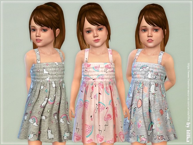 Sims 4 Toddler Dresses Collection P123 by lillka at TSR