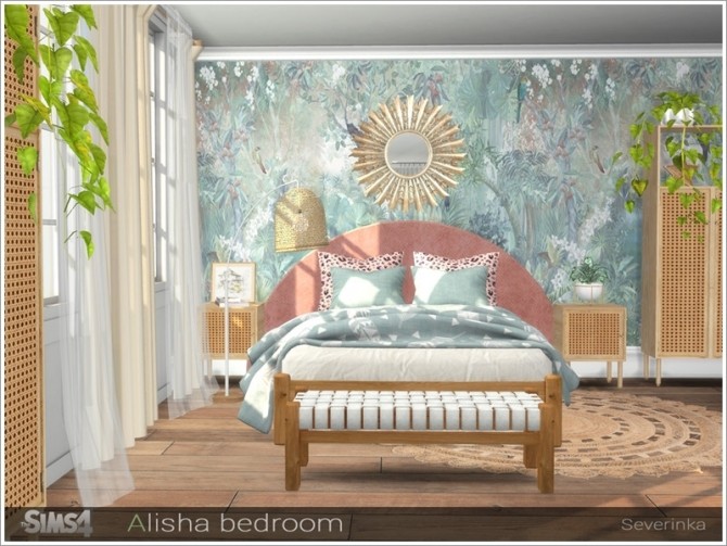 Sims 4 Alisha bedroom by Severinka at TSR