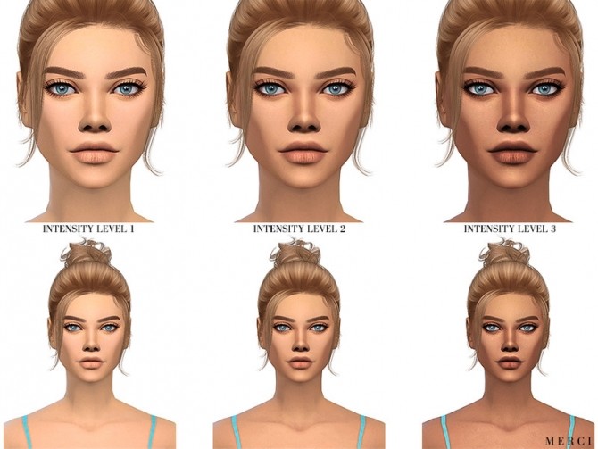 Sims 4 Female Skin N03 Overlay by Merci at TSR