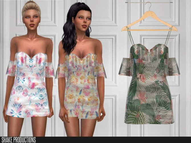 Sims 4 404 Dress by ShakeProductions at TSR