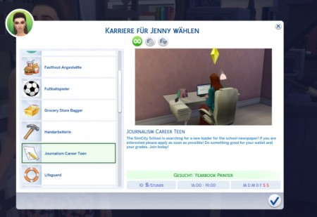 Journalism Career for Teens by SweetiePie<3 at Mod The Sims