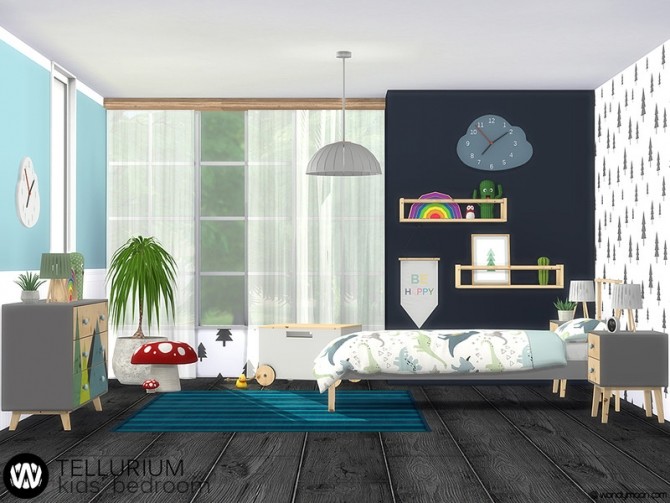 Sims 4 Tellurium Kids Bedroom by wondymoon at TSR