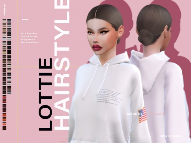 Sims 4 Lottie Hairstyle by Leah Lillith at TSR